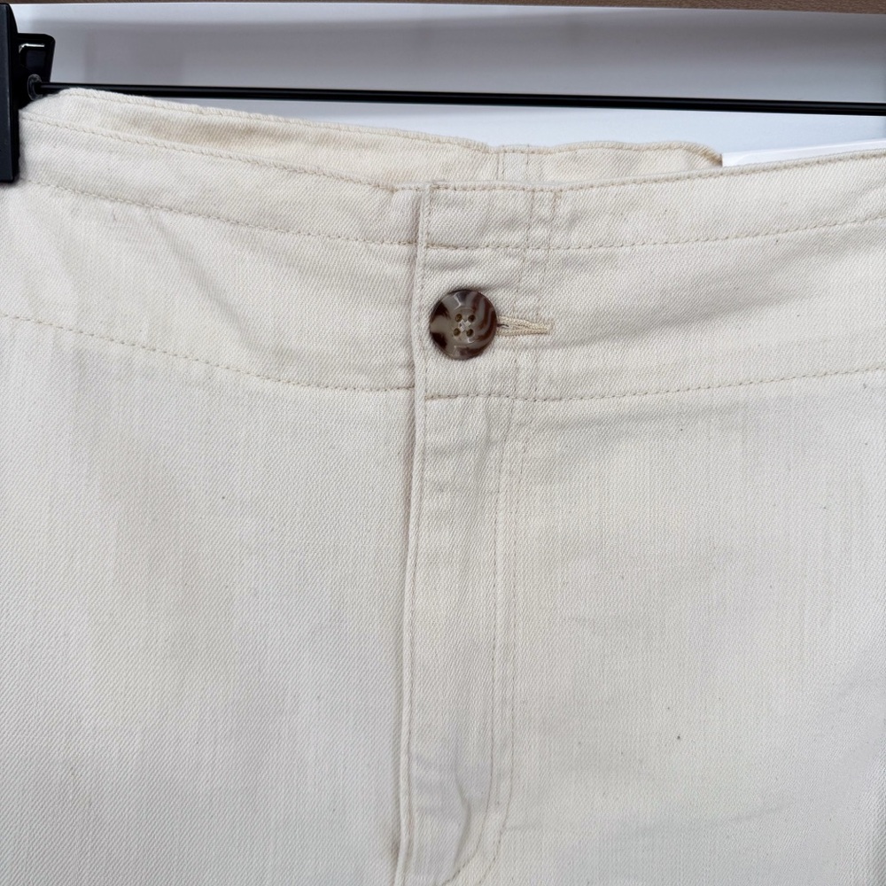 NWT Old Navy High-Waisted Belted Workwear Twill Shorts in Natural Combo 2X - Picture 5 of 12